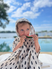 Mušelínové pončo s kapucí RAIN