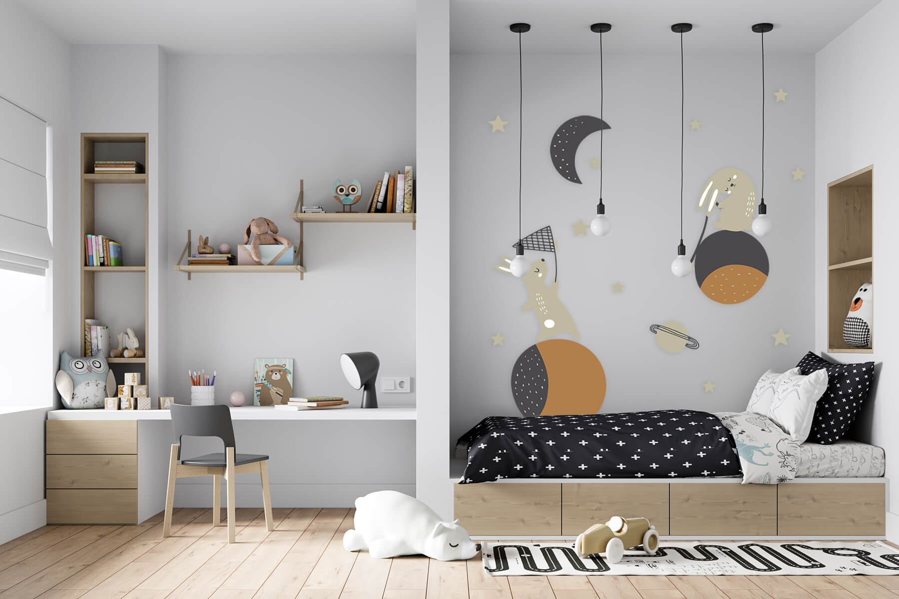 Samolepka na zeď UNIVERSE ADVENTURE, 18 ks