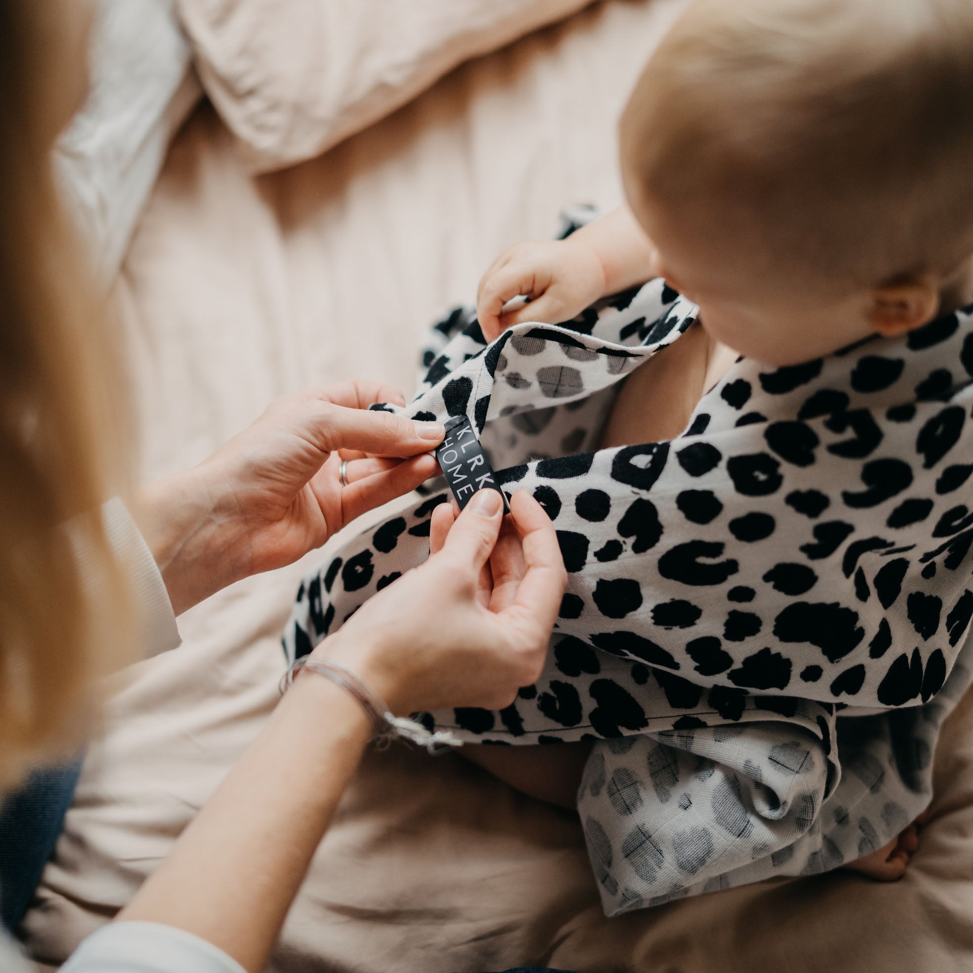 KLRK HOME Mušelínové plenky WILD B&W, 3 ks