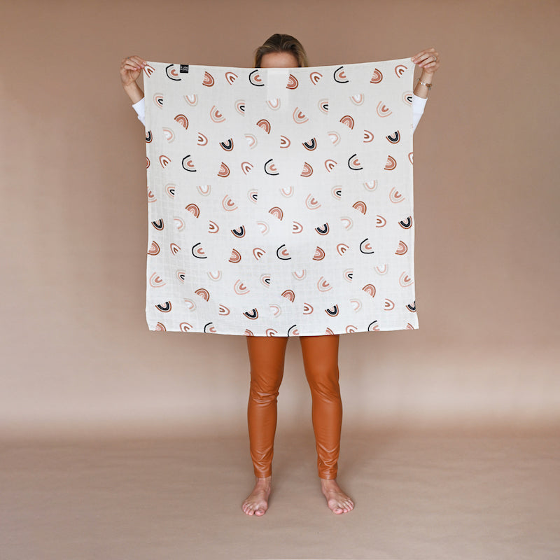 KLRK HOME Mušelínová plena velká RAINBOWS